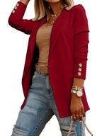 Elegant Blazer with Glamorous Buttons and Tailored Fit