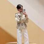 Women's Elegant Trench Jacket with Textured Design