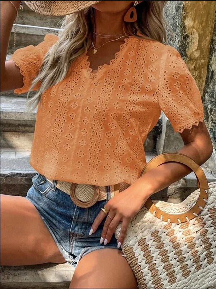 Women's Eyelet Blouse