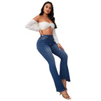 Women's High-Waisted Flared Jeans