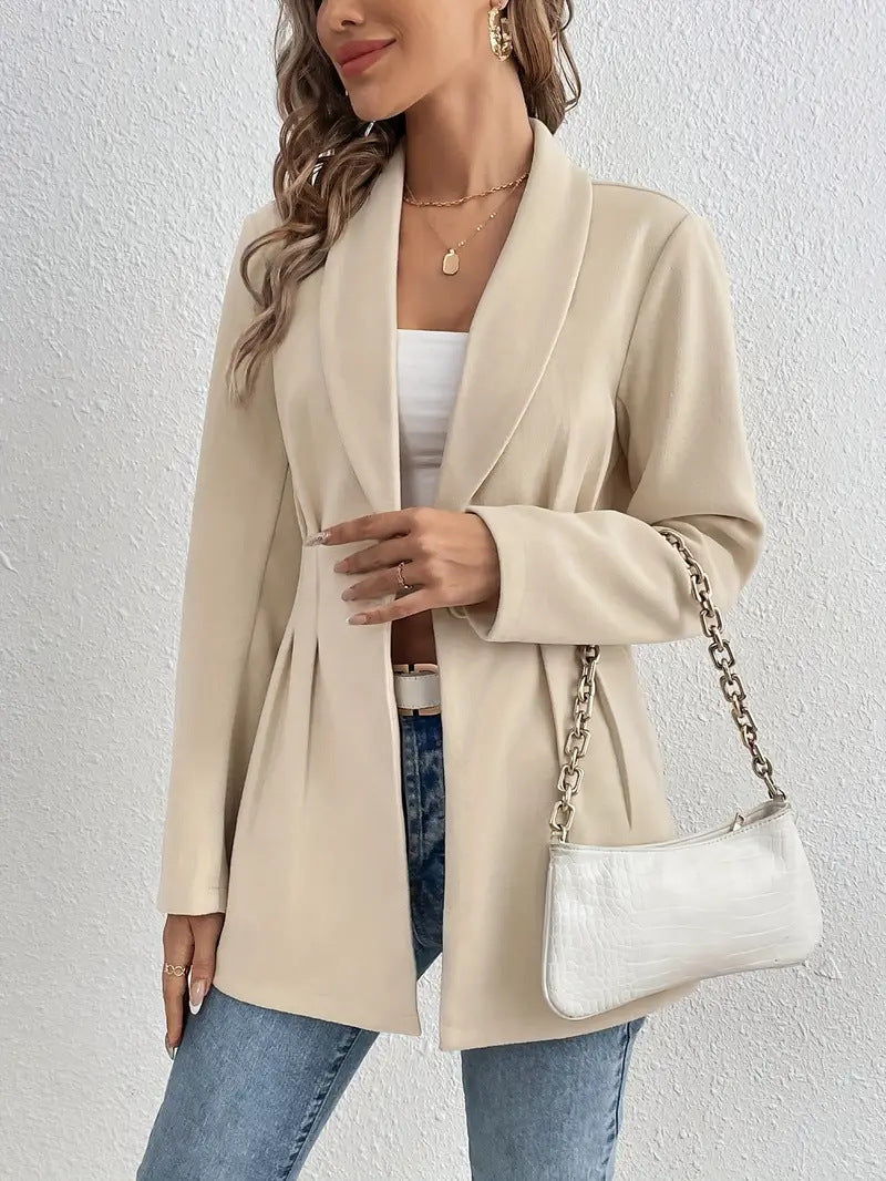 Women's Elegant and Tasteful Blazer Jacket with Waist Detail