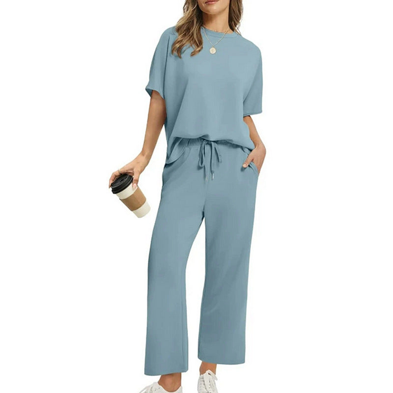 Women's Comfortable Loungewear Set with Loose Fit and Pockets