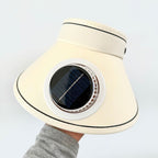 Lightweight Foldable Sunshade with Integrated Solar Module and Quiet Fan Kalsten
