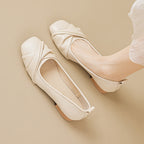 Women's Ballet Flats with Knot Design