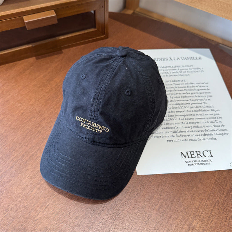 Men's Casual Embroidered Cotton Cap