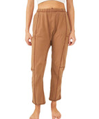 Women's Comfortable Casual Pants with Side Pockets and Elastic Waistband