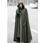 Women's Elegant Hooded Cape Jacket