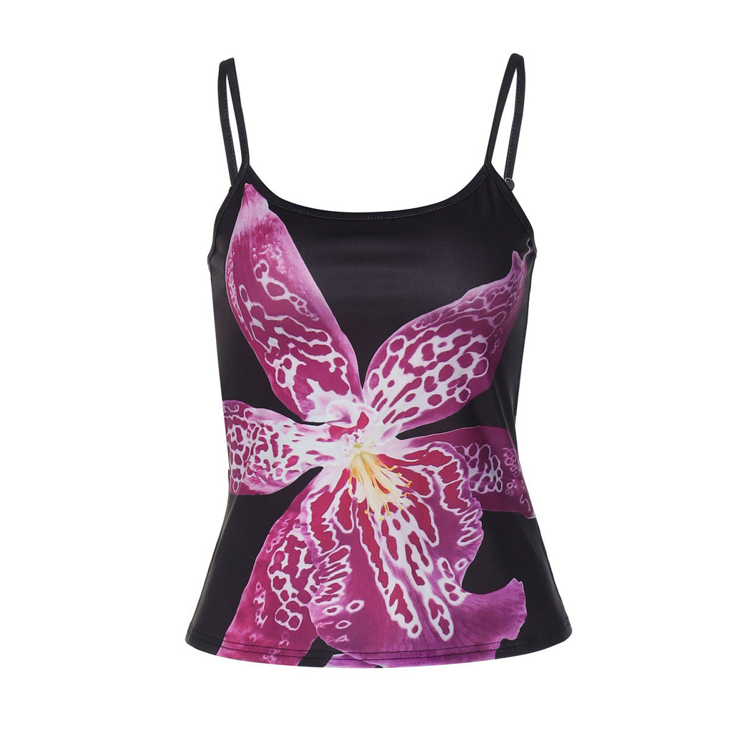 Women's Bustier Top with Floral Design