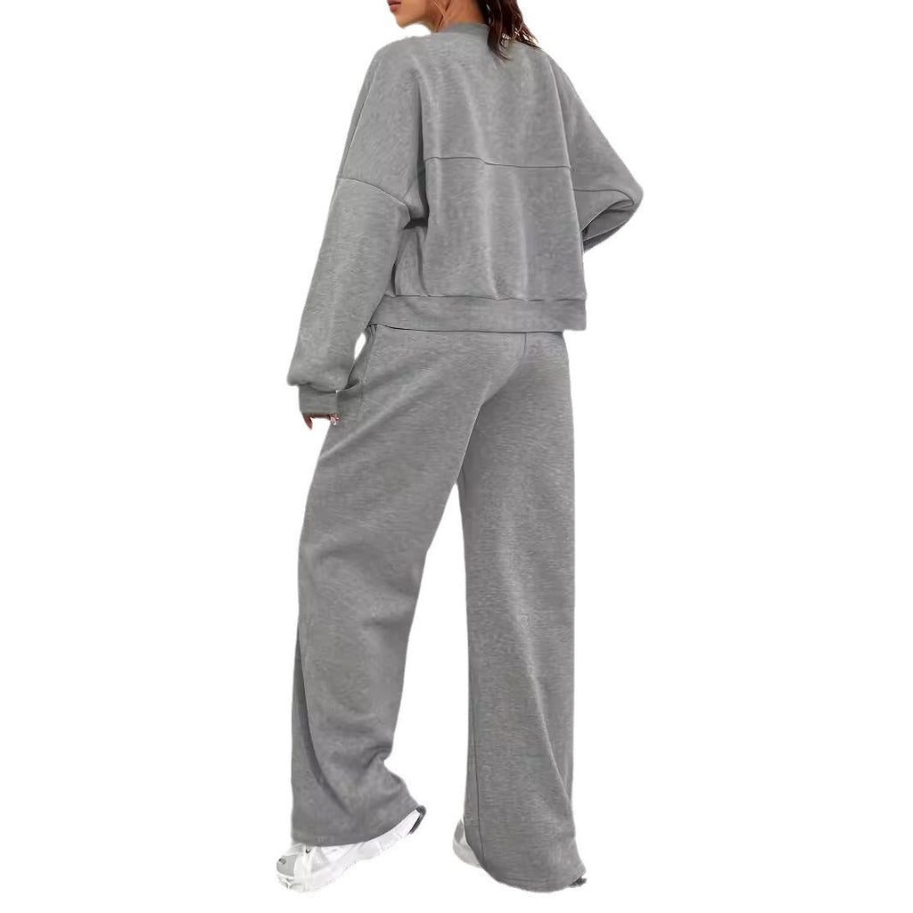 Women's Casual Sweat Set with Pockets