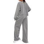 Women's Casual Sweat Set with Pockets
