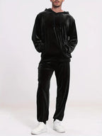 Men's Velvet Tracksuit with Hoodie