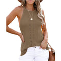 Women's Sleeveless Textured Knit Top