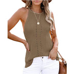 Women's Sleeveless Textured Knit Top