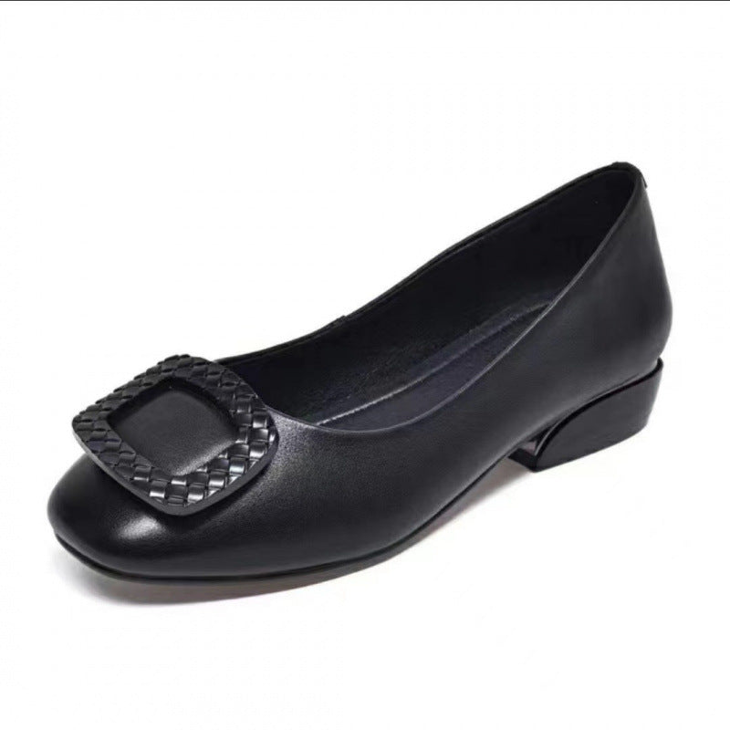 Women's Ballet Flats with Jewelry Appliqué and Comfortable Footbed