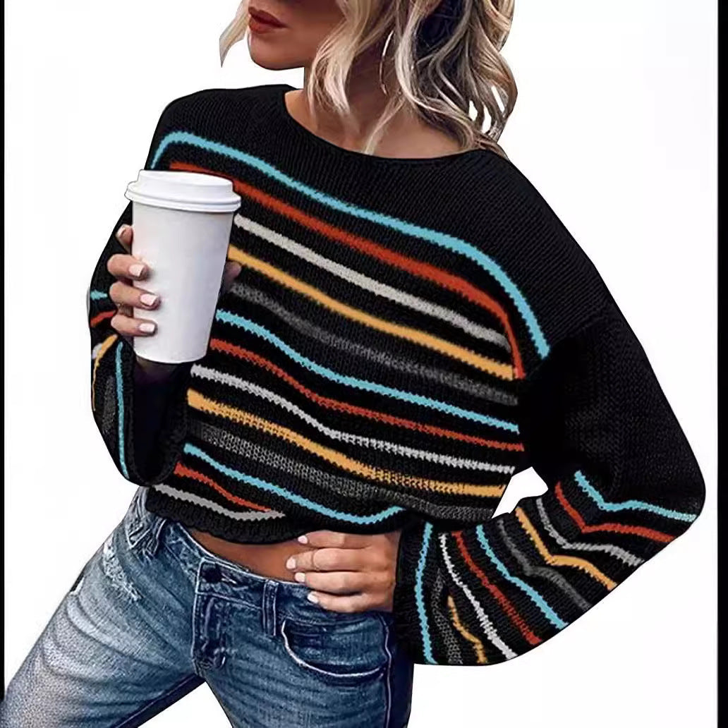 Women's Striped Casual Sweater