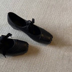 Women's Ballet Flats in Snakeskin Look with Decorative Bow