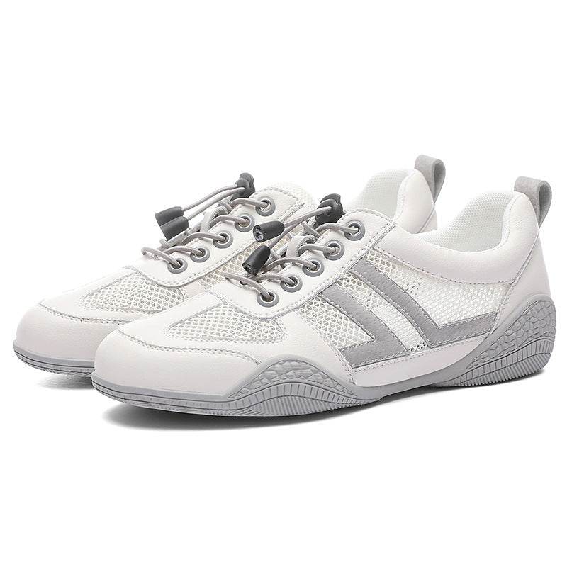Women's Breathable Casual Sneakers with Elastic Lacing System and Non-Slip Sole