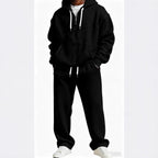 Men's Trendy Hoodie with Practical Zipper and Comfortable Jogging Pants