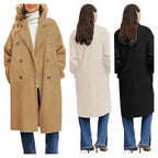 Women's Elegant and Casual Double-Breasted Wool Coat