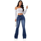 Women's High-Waisted Bootcut Jeans with Casual Cut
