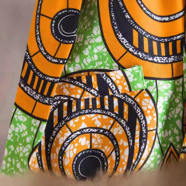 Women's Blazer with African Print and Modern Cut