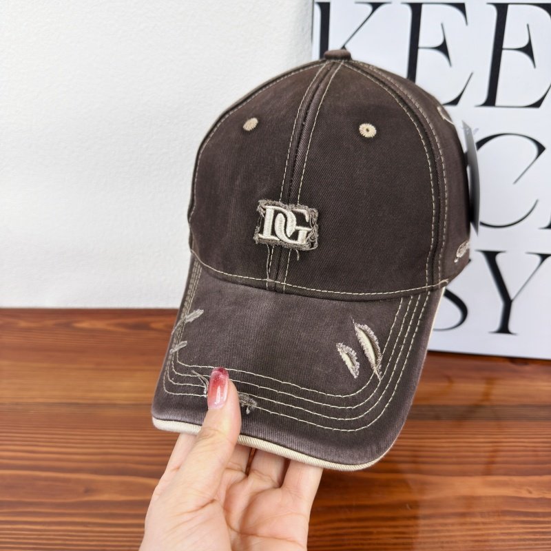 Men's Distressed Cotton Baseball Cap