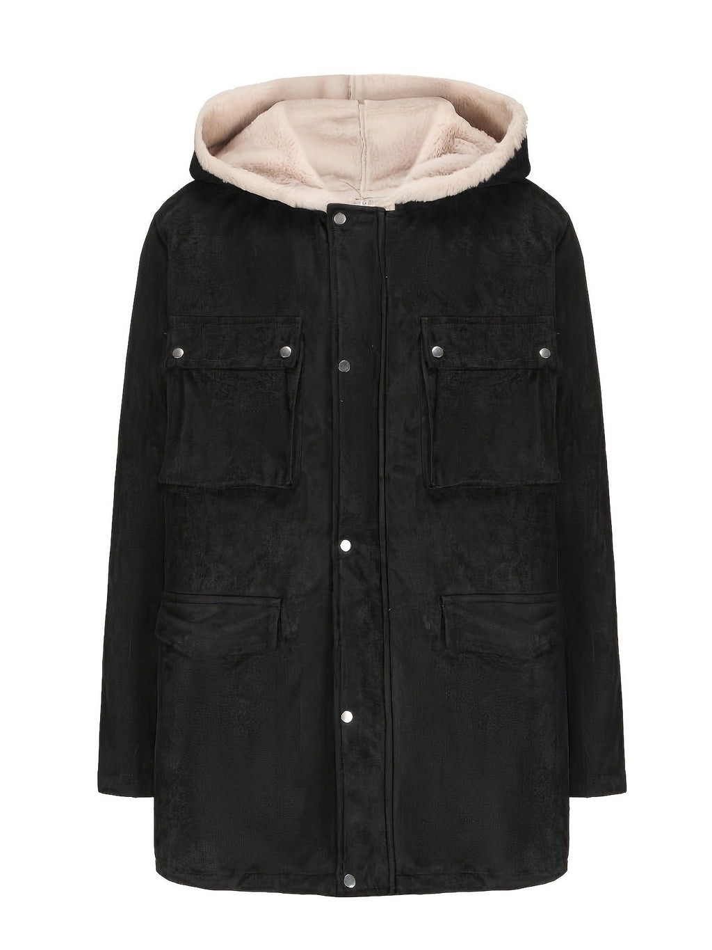 Women's Elegant and Warm Hooded Fleece Jacket