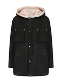 Women's Elegant and Warm Hooded Fleece Jacket