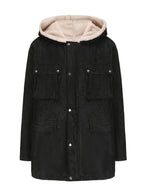 Women's Elegant and Warm Hooded Fleece Jacket