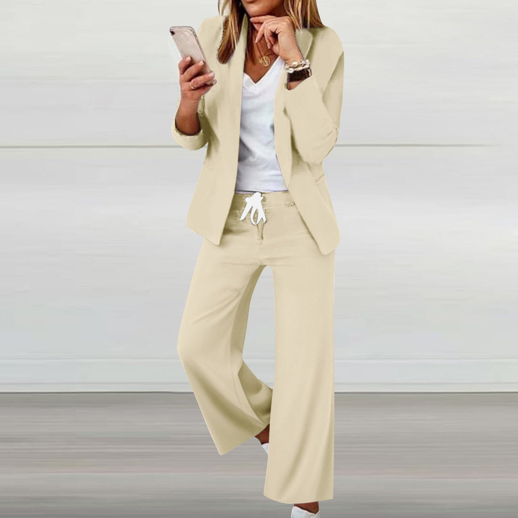 Elegant Blazer-Style Jumpsuit with Adjustable Waist