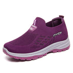 Women's Breathable Sneakers with Non-Slip Sole and Elastic Slip-On