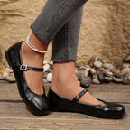 Women's Ballet Flats with Elegant Strap and Comfortable Sole