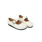 Women's Ballet Flats with Elegant Strap and Textured Upper