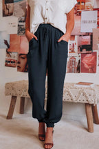 Women's Comfortable Casual Pants with Elastic Waistband