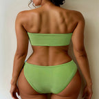 Women's Bandeau Bikini with Bead Details