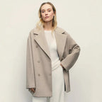 Women's Elegant Double-Breasted Coat Jacket