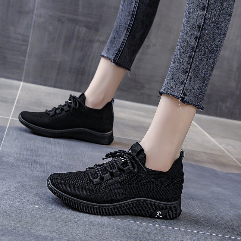 Women's Breathable Sport Sneakers with Flexible Shaft and Non-Slip Sole