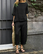 Women's Casual Lounge Set in Breathable Fabric