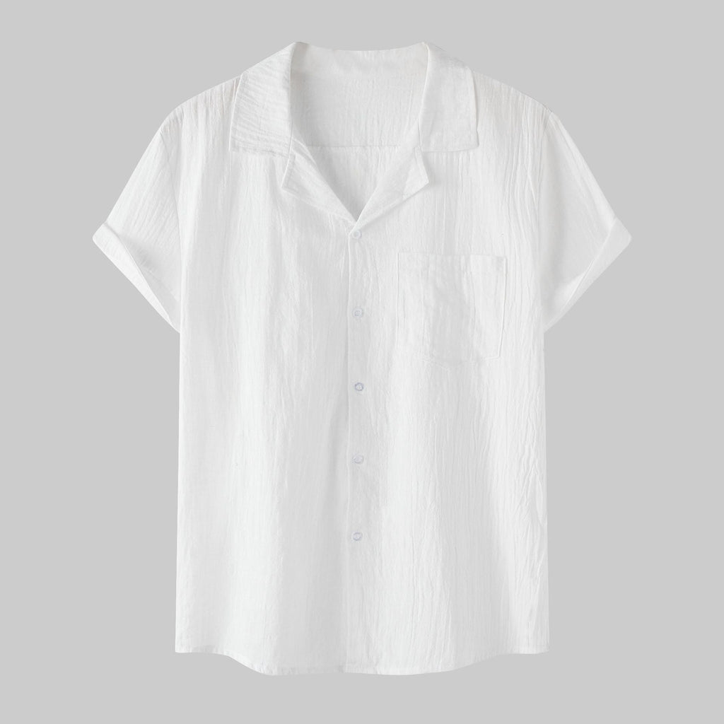 Women's Short-Sleeve Shirt with Practical Chest Pocket and Casual Cut
