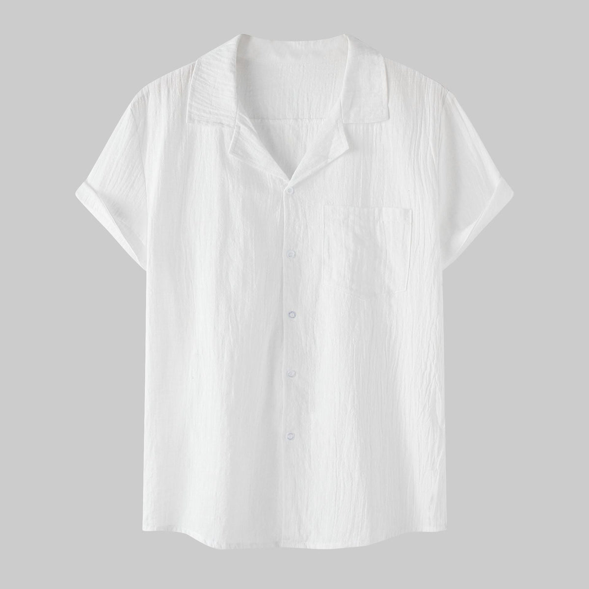 Women's Short-Sleeve Shirt with Practical Chest Pocket and Casual Cut