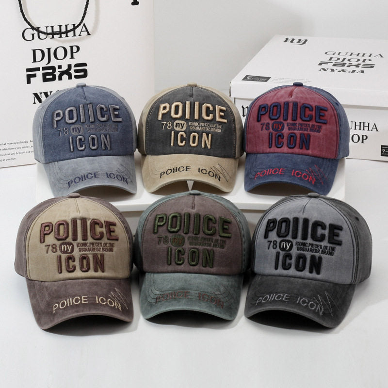 Men's Vintage-Inspired Embroidered Baseball Cap