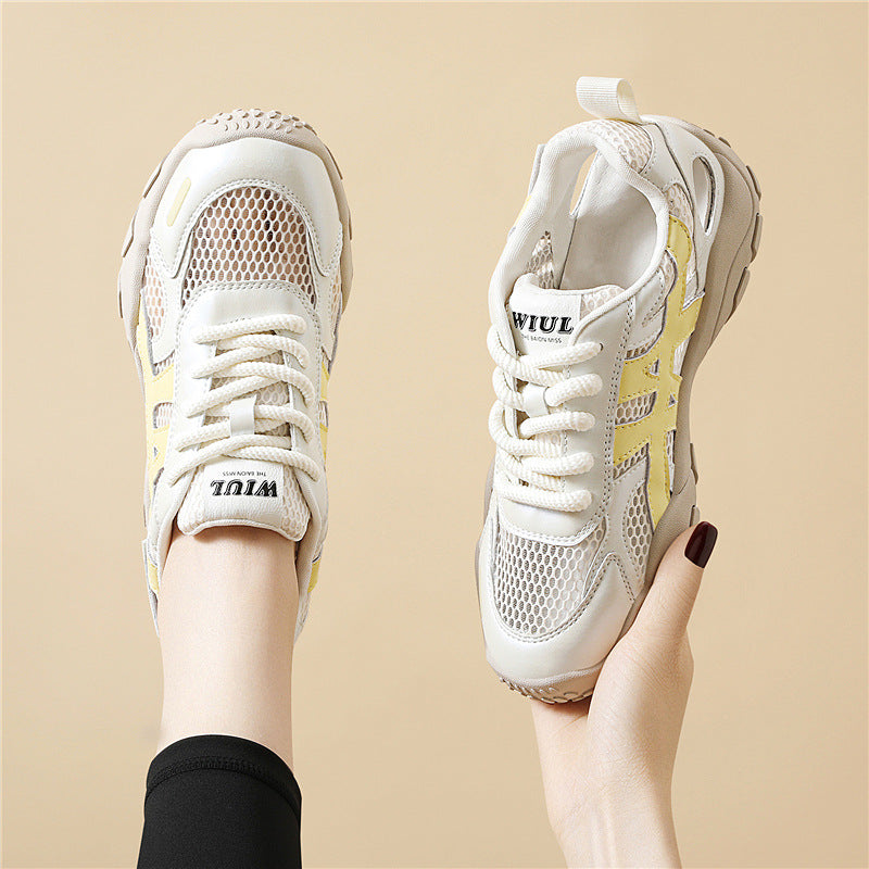 Women's Breathable Fitness Sneakers with Flexible Sole