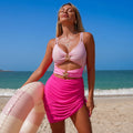 Women's Swim Top with Cut-Outs and Ruching