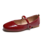 Women's Ballet Flats with Decorative Strap and Comfortable Sole