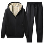 Men's Sporty Fleece Jacket and Pants Set