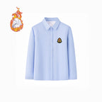 Women's Elegant Long-Sleeve Shirt with Soft Interior