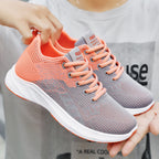 Women's Breathable Sport Insole Sneakers with Flexible Upper