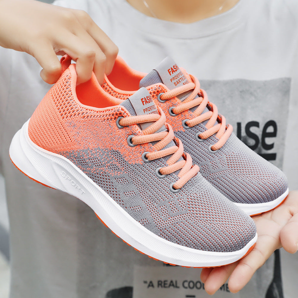 Women's Breathable Sport Insole Sneakers with Flexible Upper