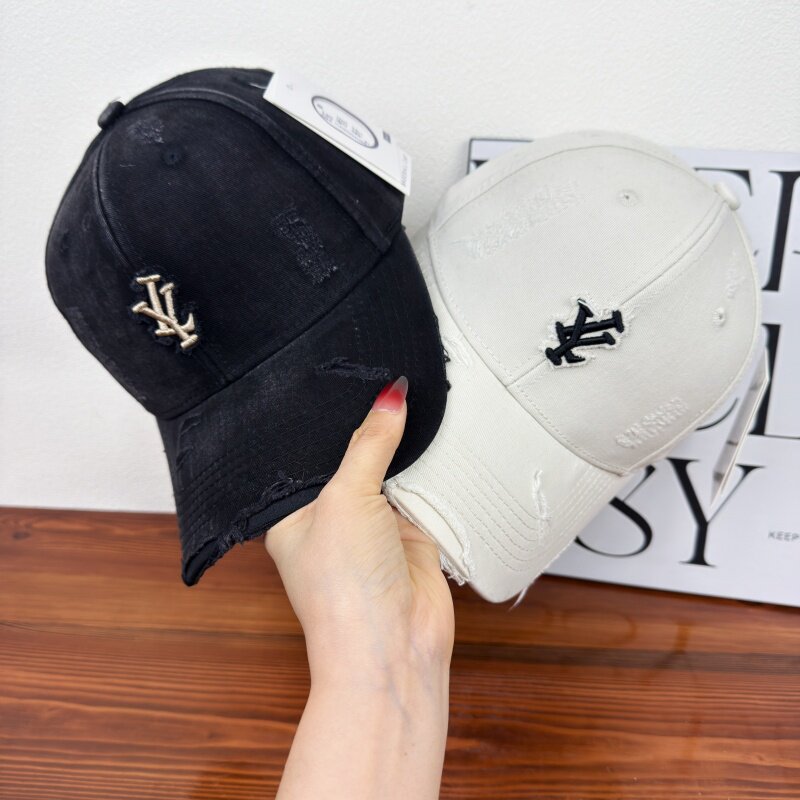 Men's Distressed Denim Adjustable Baseball Cap