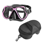 Diving mask with wide field of vision